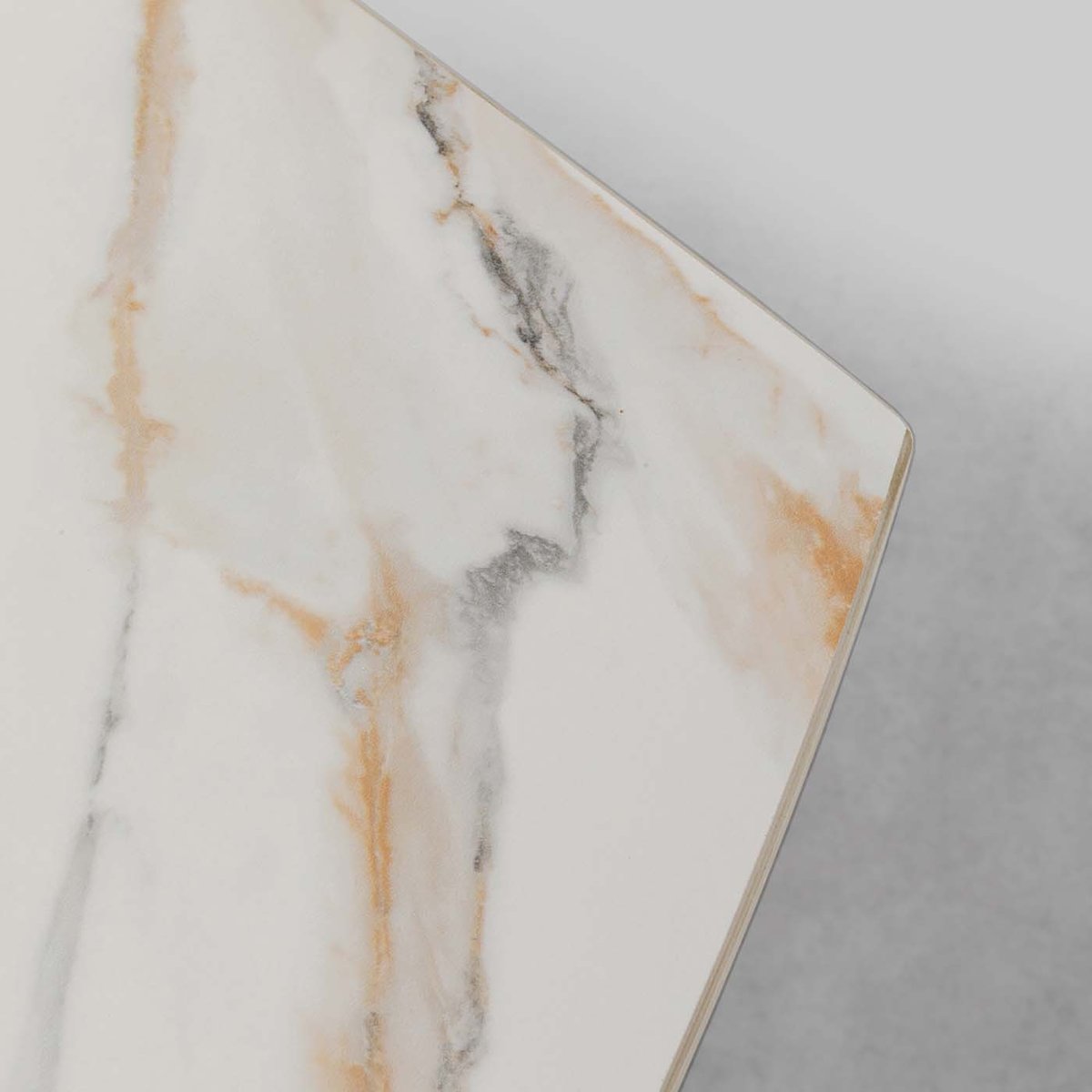 Table à rallonges en grès, TWIST blanc, KARE DESIGN