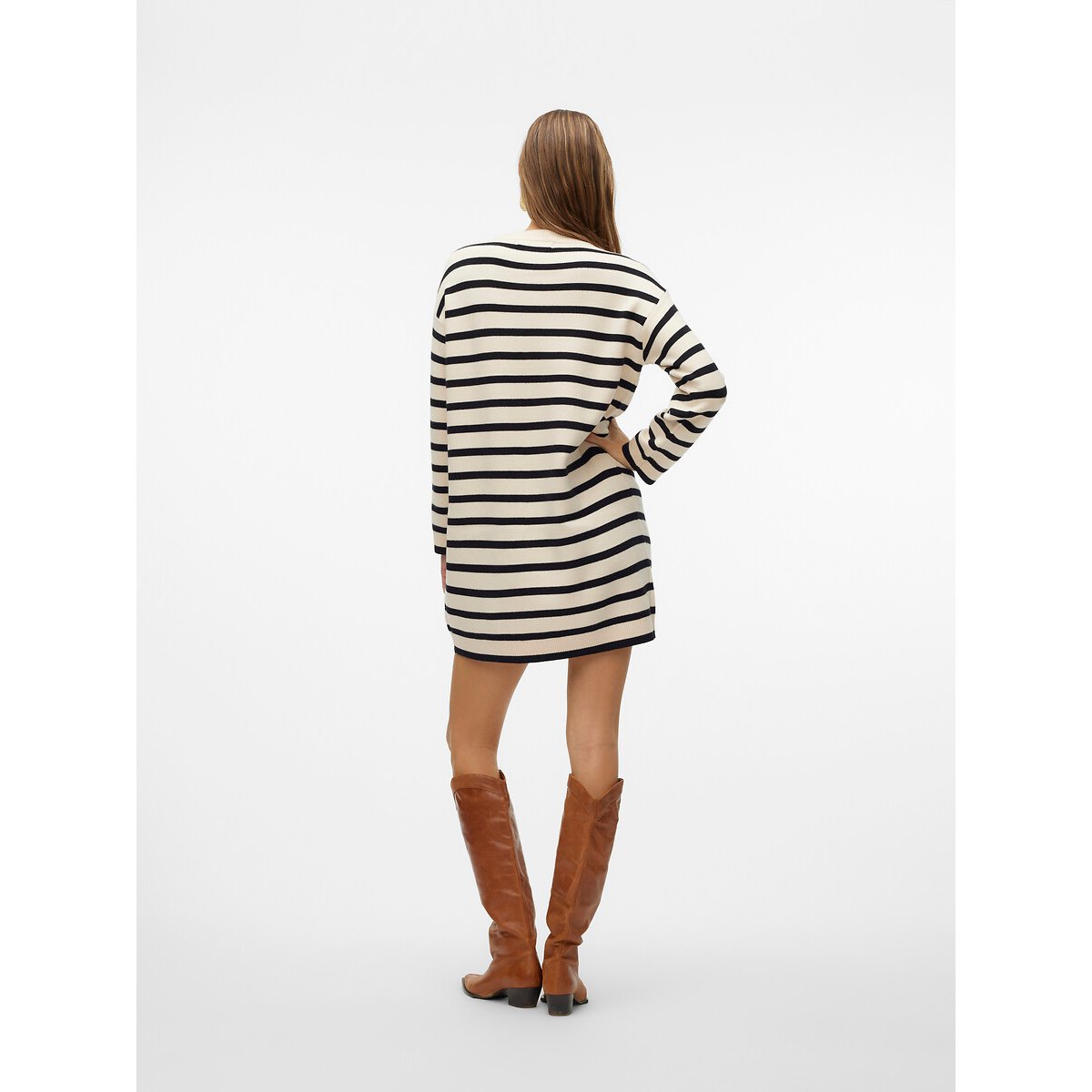 Breton Striped Mini Dress 90006874, VERO MODA