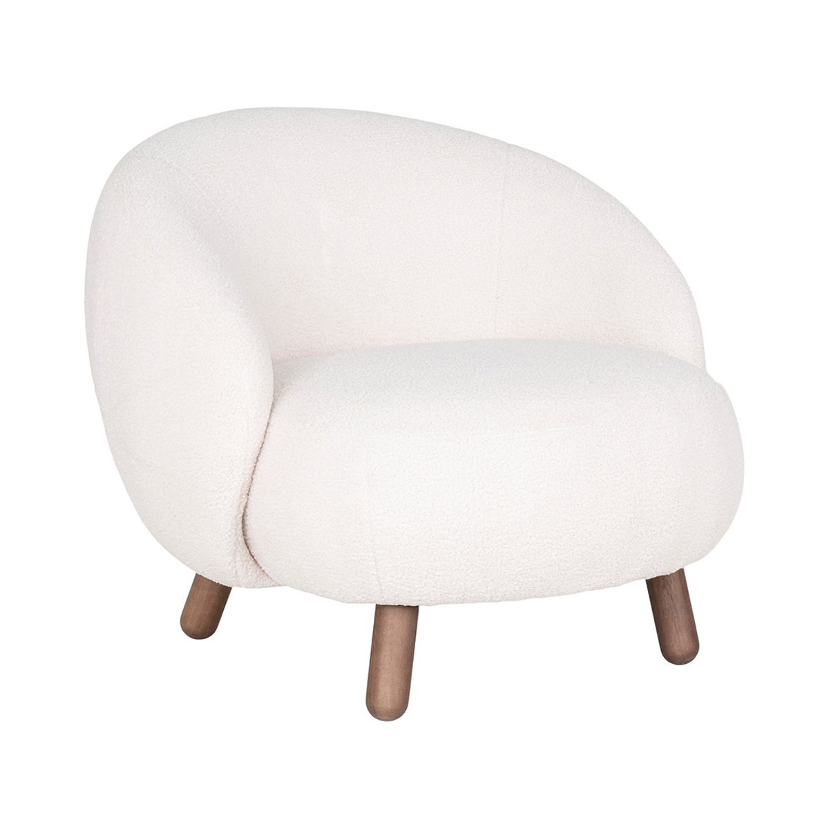Fauteuil - NAYELI blanc, BEST MOBILIER