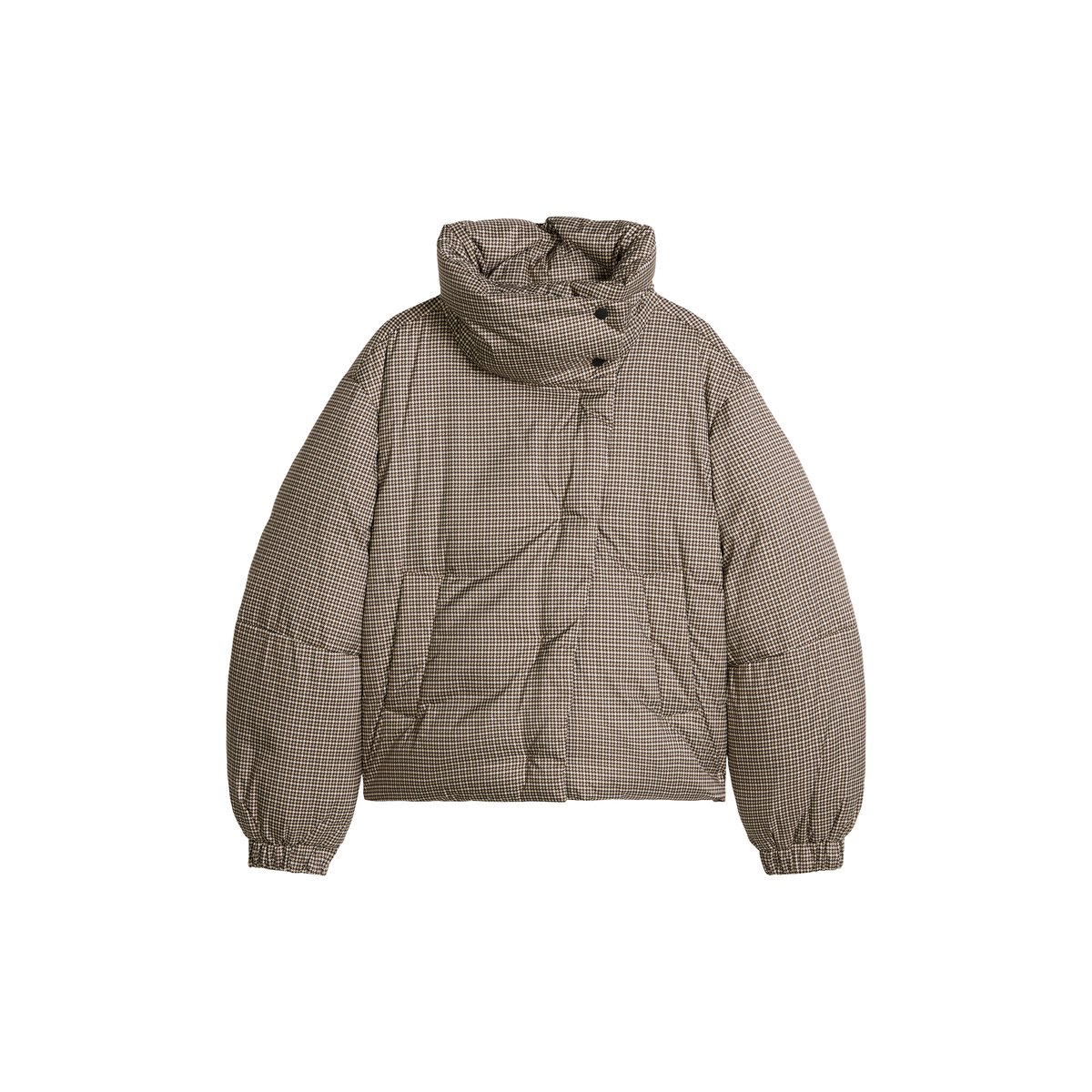 Veste matelassée à motifs, coupe classique avec une surface hydrofuge marron, MARC O’POLO DENIM