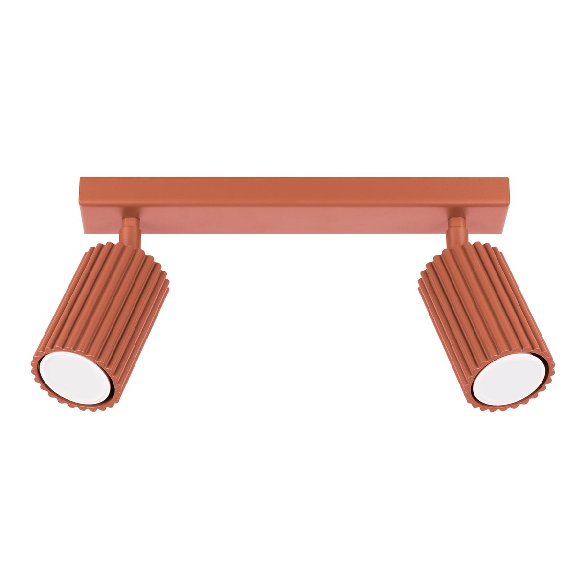 Plafonnier Aluminium Ocre Rouge GU10 2 Karbon rouge, EDEN