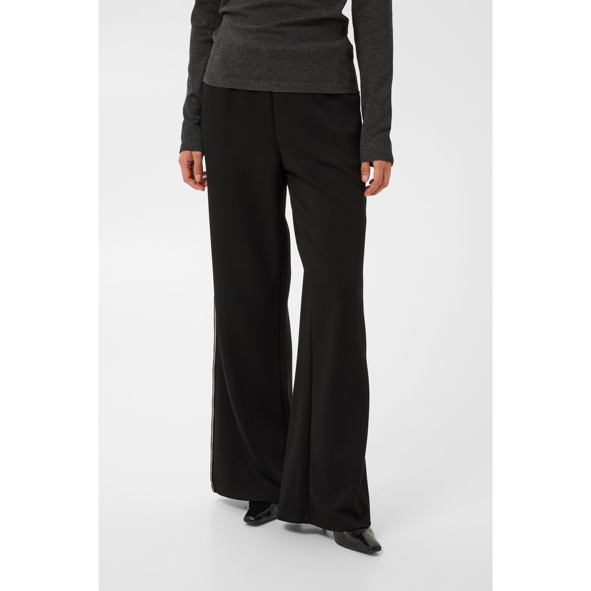 Pantalon en sweat, taille élastiquée noir meteorite, CULTURE