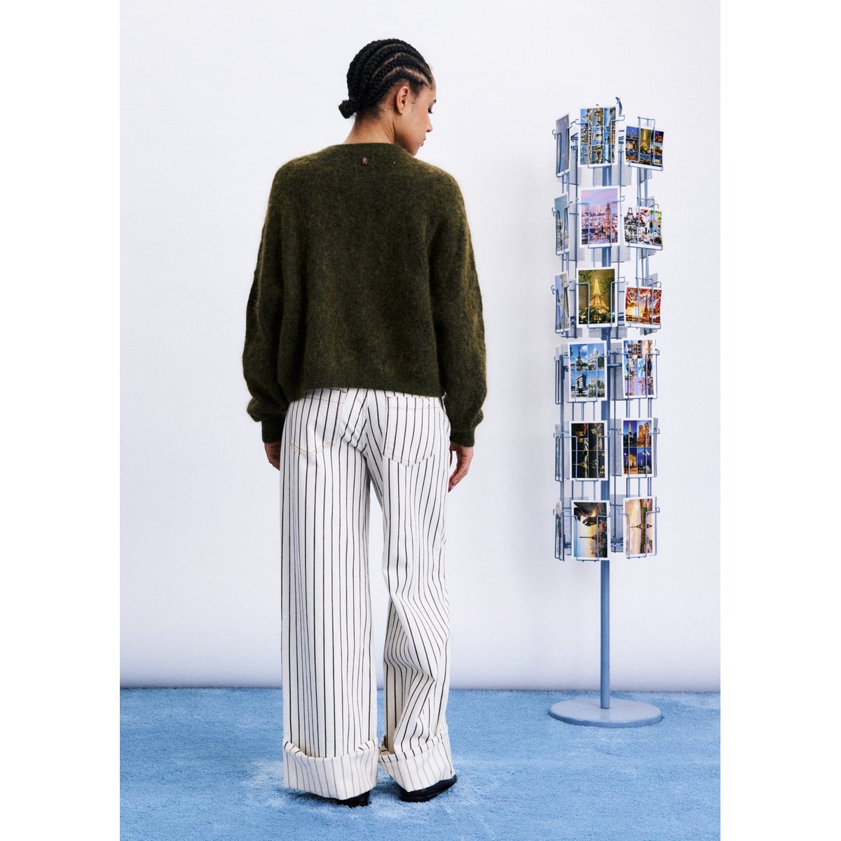 Pull Brooks en mohair BROOKS vert kaki, FRNCH