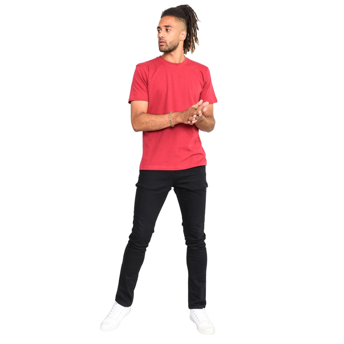 T-shirt uni manches courtes FLYERS kaki, DUKE