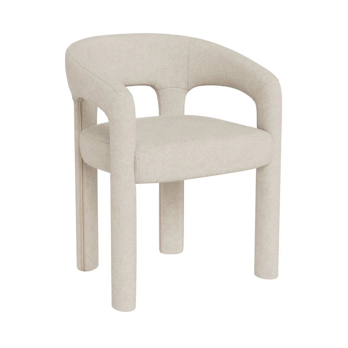 Fauteuil de salle à manger à accoudoirs en tissu - ARTEMIS beige, HELLIN, DEPUIS 1862