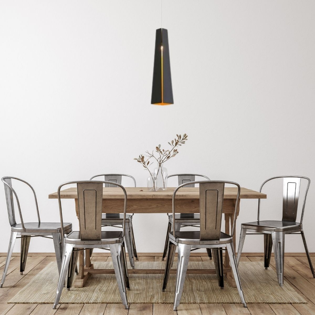 Suspension    PLUMA noir or, FARO