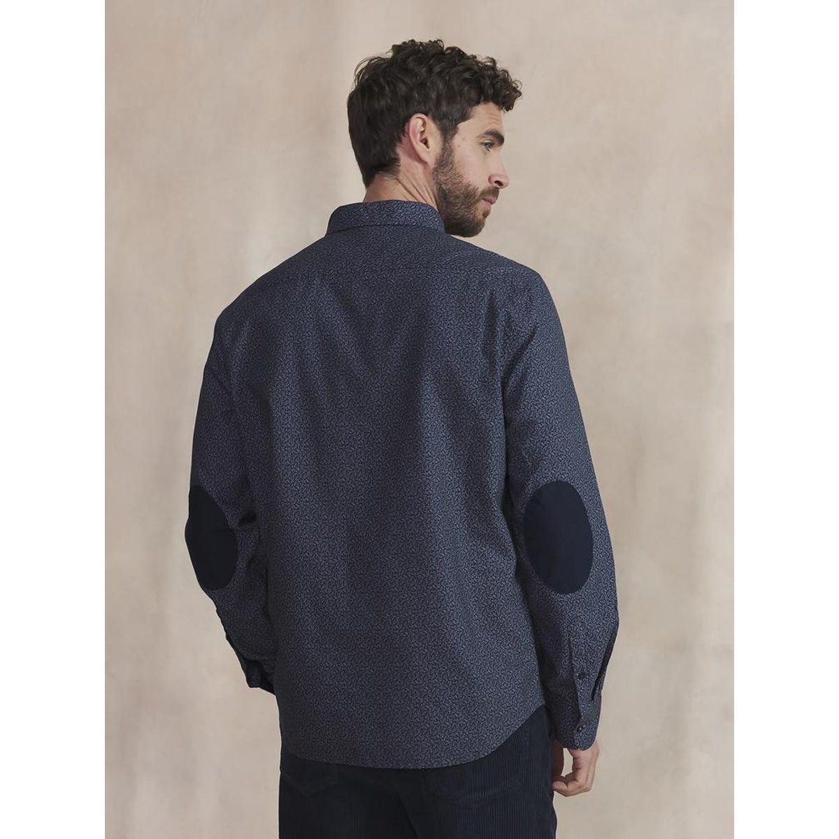 Chemise manches longues LYKOSCHE azur, TBS