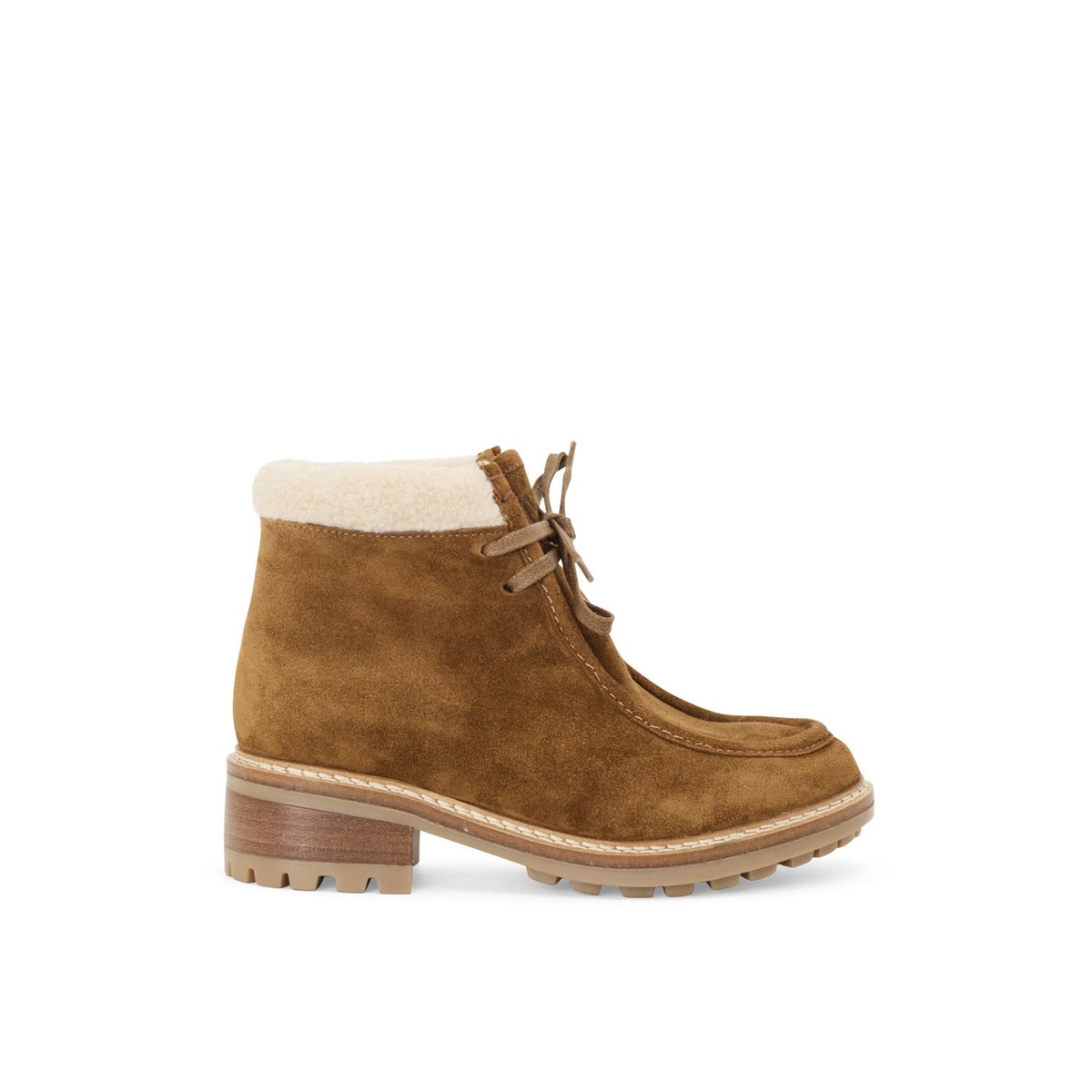 Boots en cuir OLIVE tabac, MELLOW YELLOW