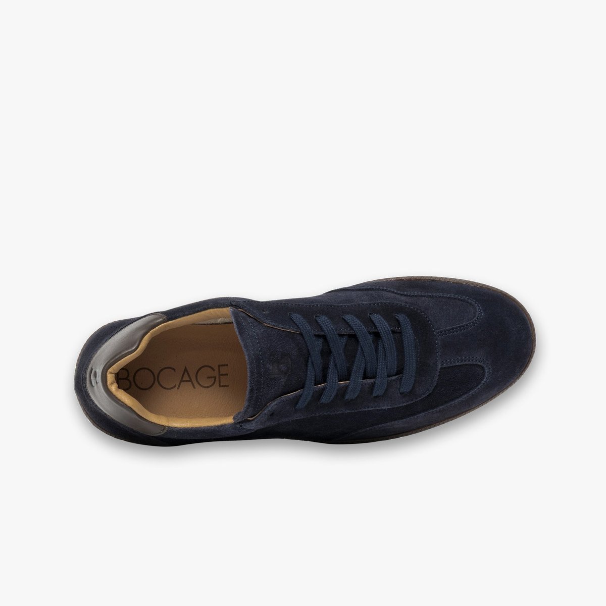 Basket en cuir LIAM bleu marine, BOCAGE