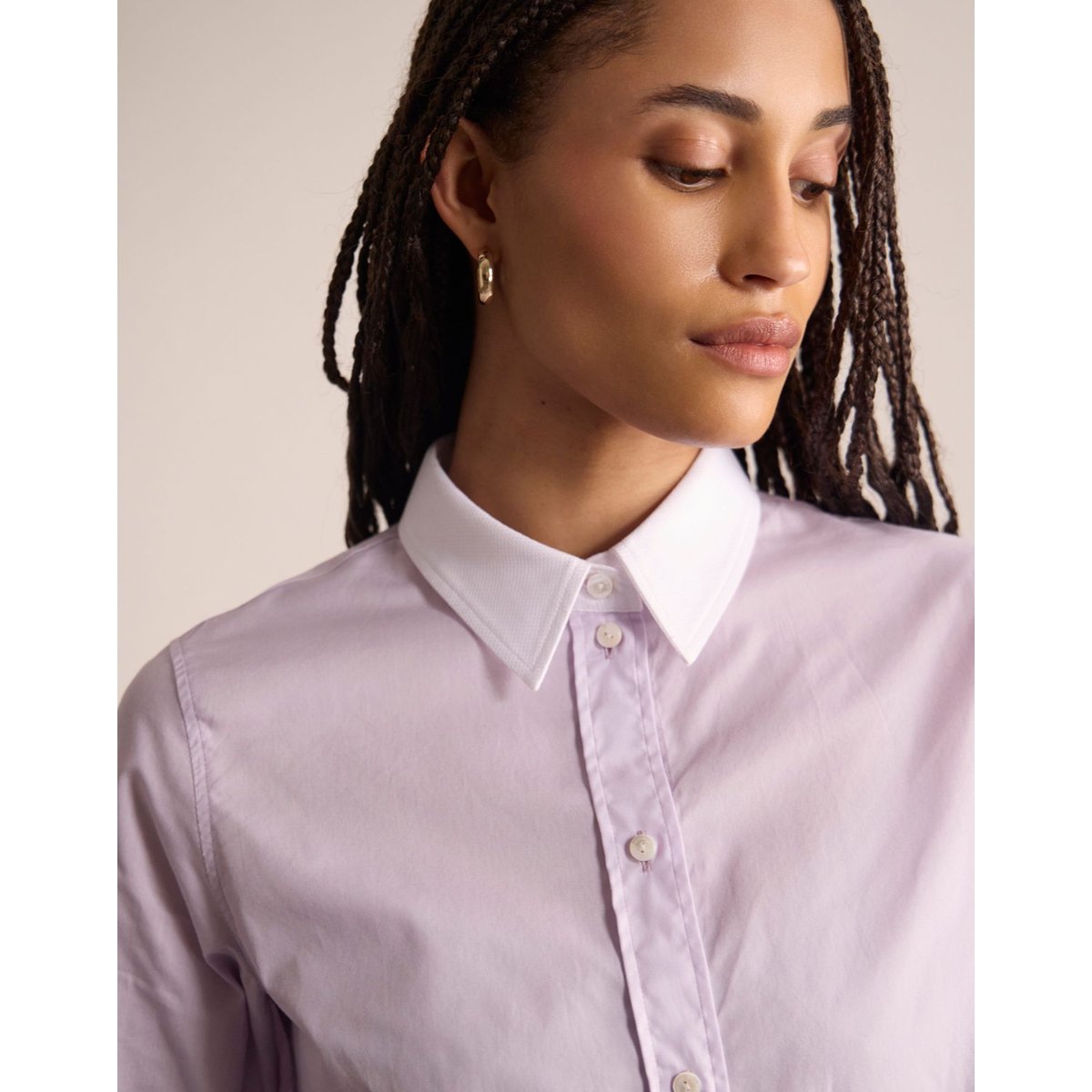 Chemise Martin violet, INES DE LA FRESSANGE PARIS