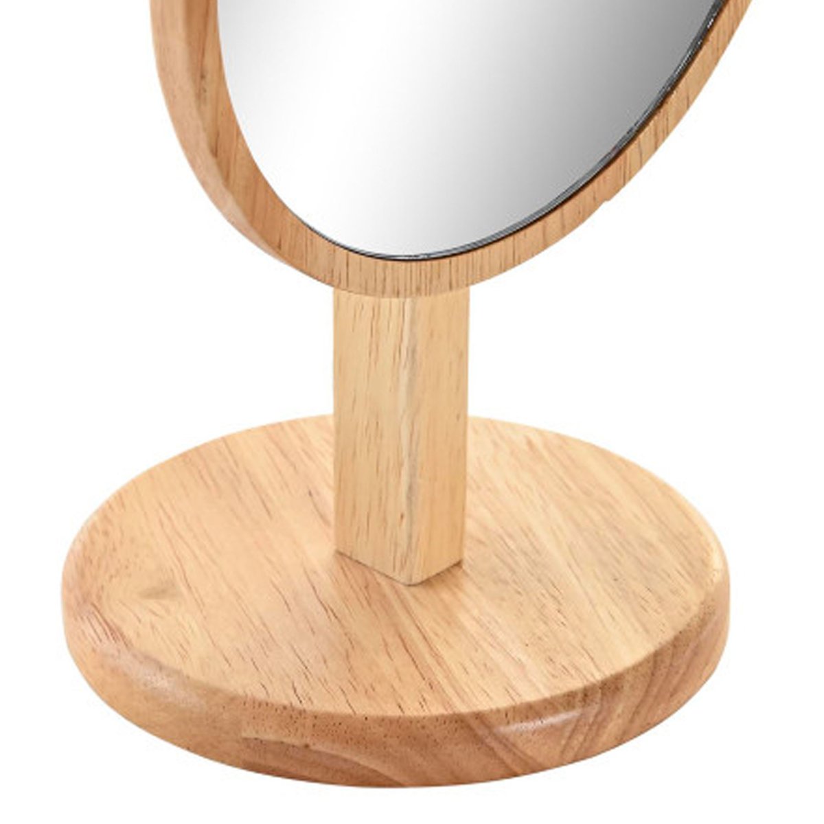 Miroir orientable sur pied en bois d'hévéa 15x12x22.5cm bois, WADIGA