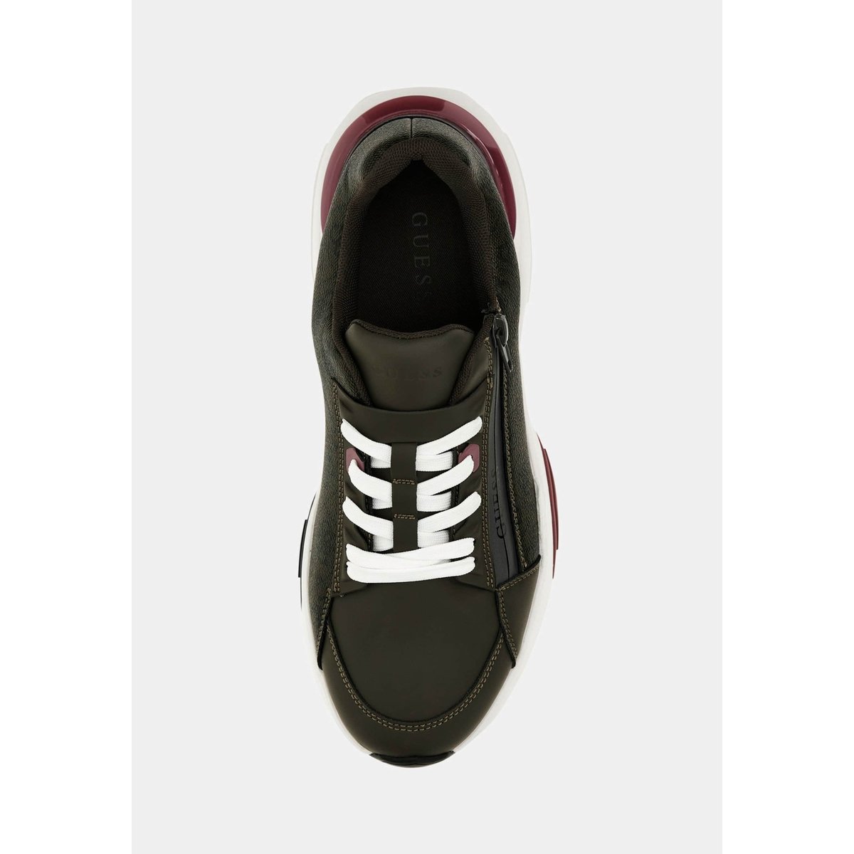 Sneakers Valla Logo 4G vert, GUESS