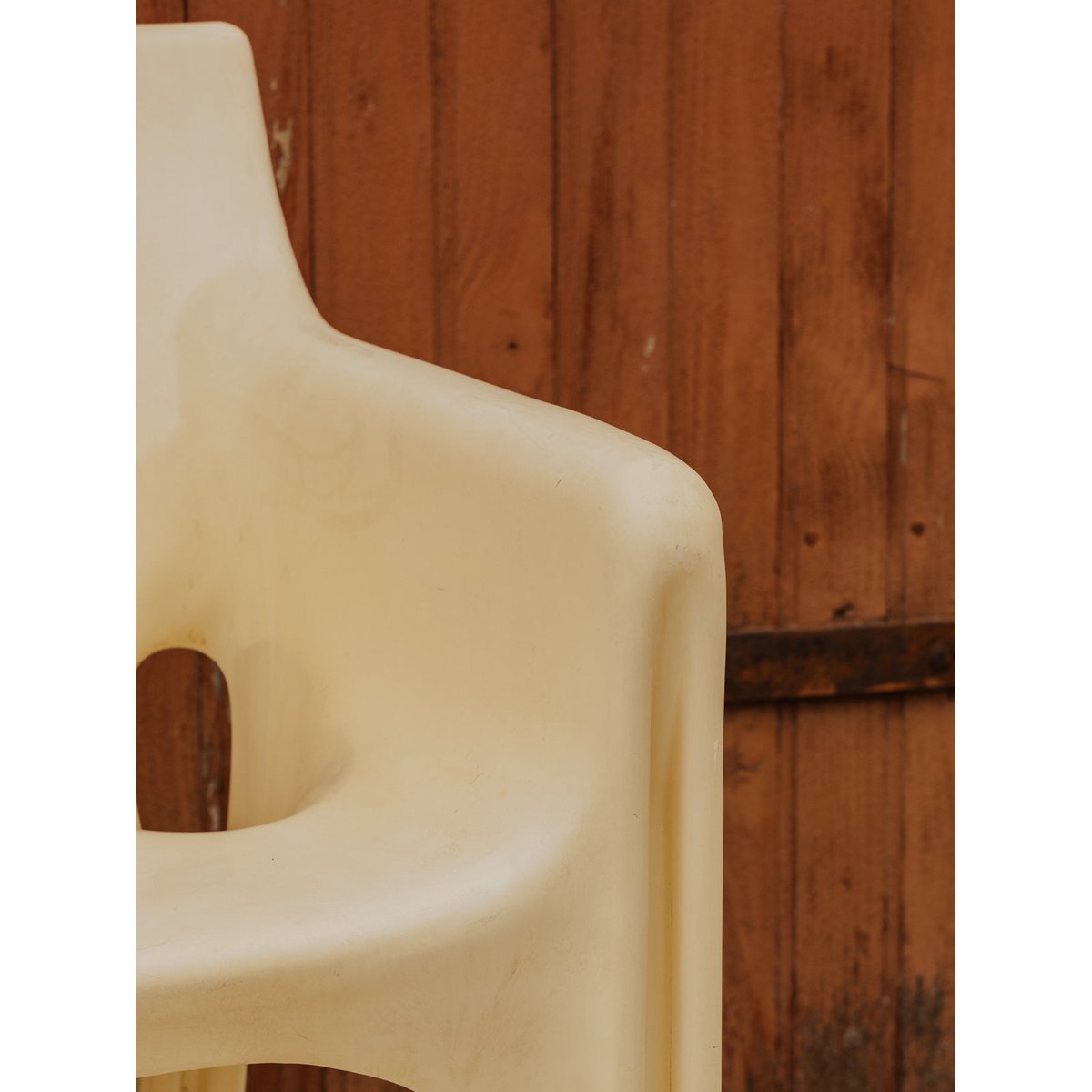Fauteuil en plastique blanc Jakob N°1424 - Bon état blanc, DEBONGOUT