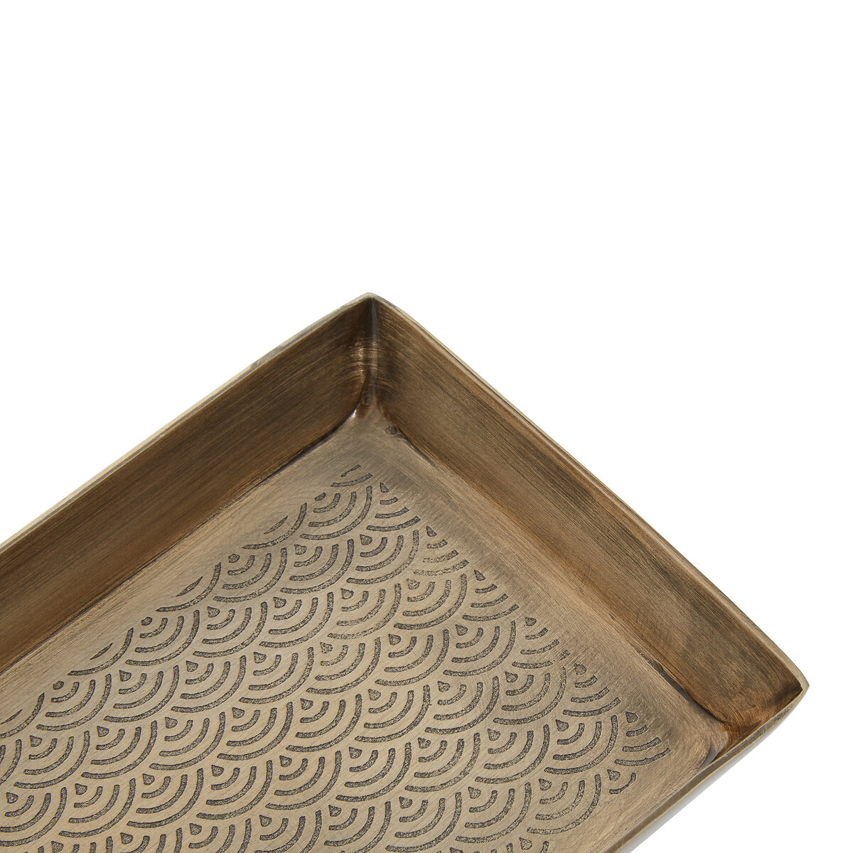 23cm Art Deco Gold Finish Tray gold-coloured, FIFTY FIVE SOUTH