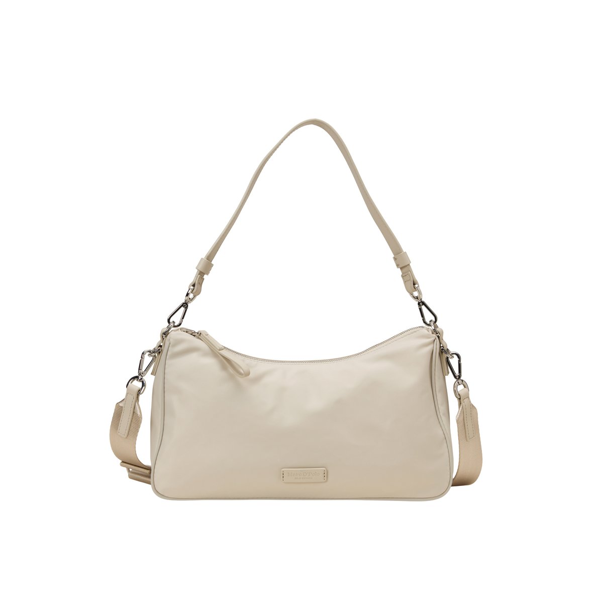 Sac à bandoulière medium en matériau recyclé gris clair, MARC O'POLO