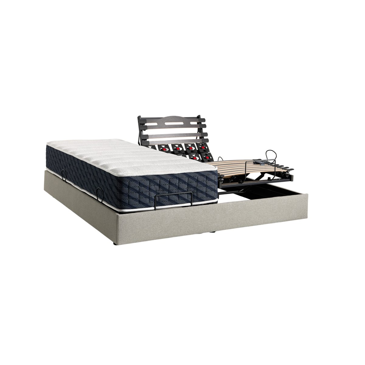 Matelas relaxation en ressorts 26 cm - THERESA blanc, CAMIF