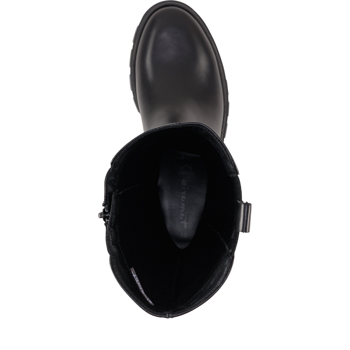 Bottes en cuir noir cuir, TAMARIS