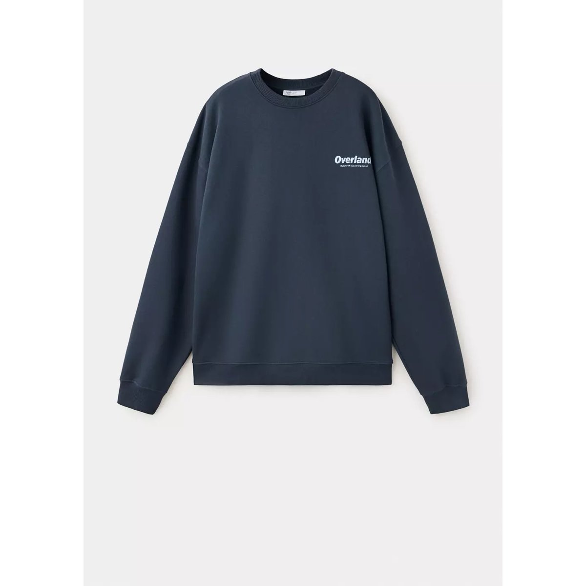 Sweat-shirt coton texte bleu marine, MANGO TEEN