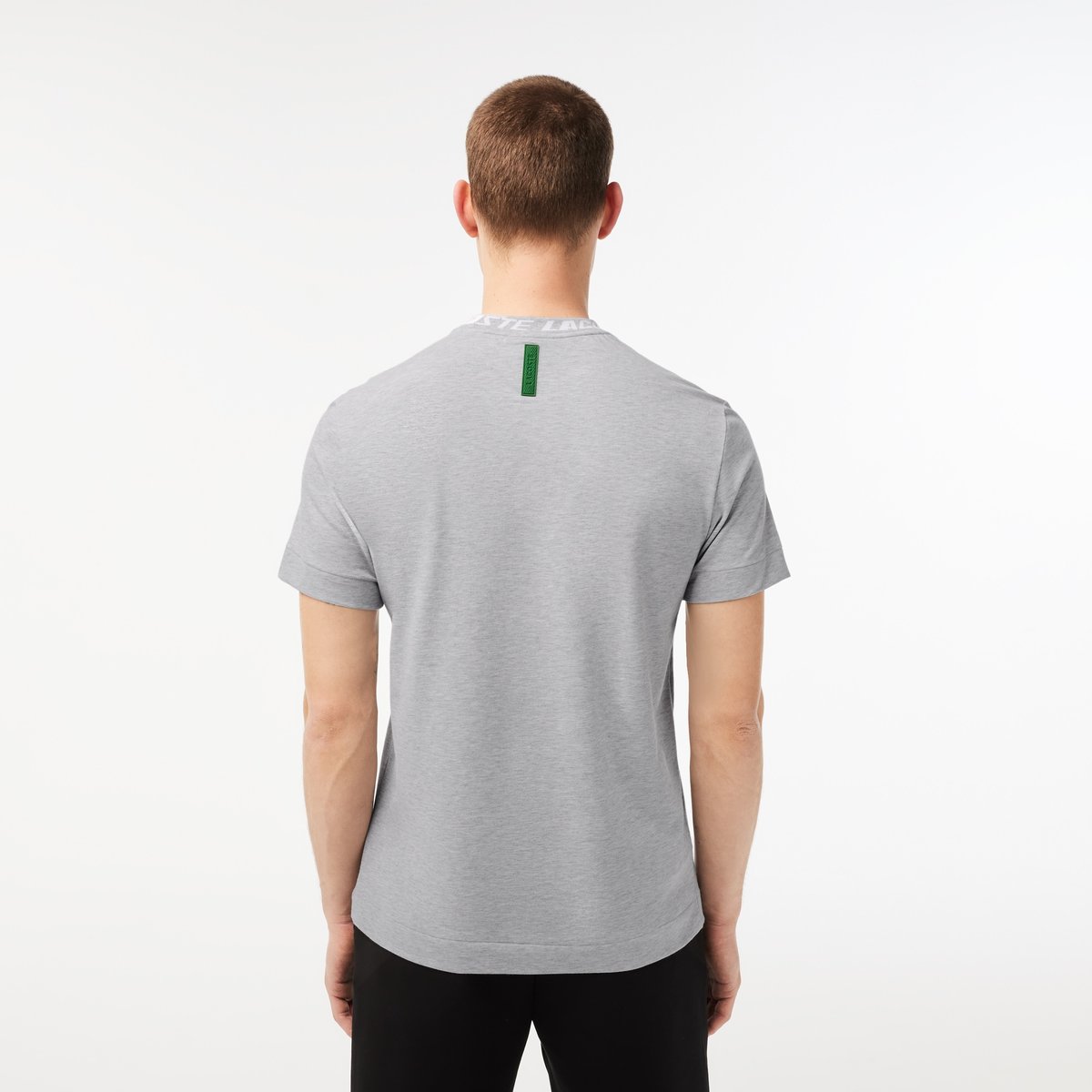 T-shirt droit gris-cca, LACOSTE