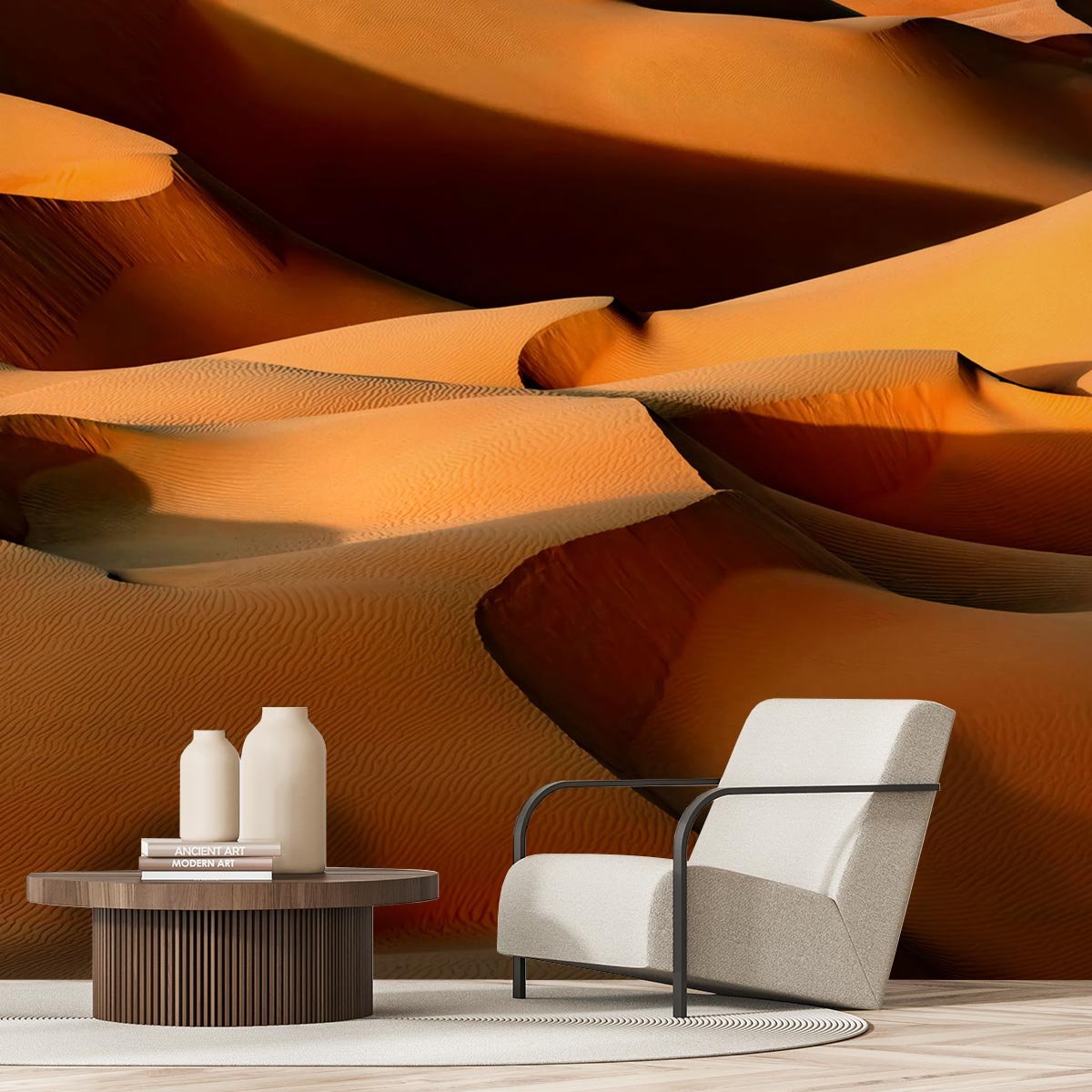 Papier peint panoramique dune orange intissé, HEXOA