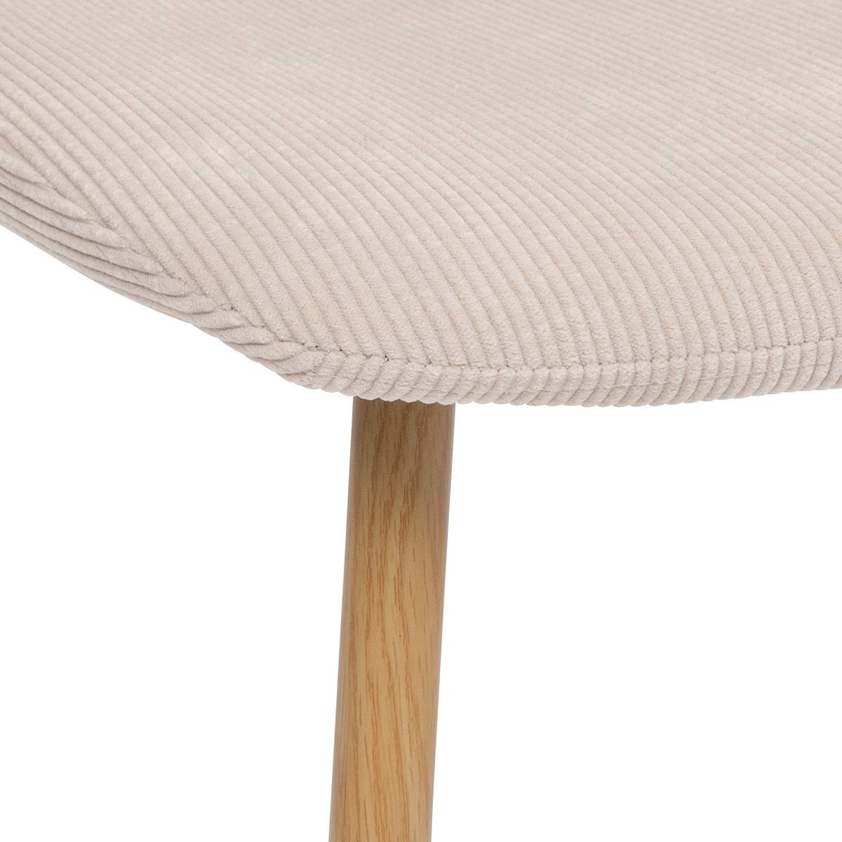 Chaise design scandinave ROKA beige, ATMOSPHERA