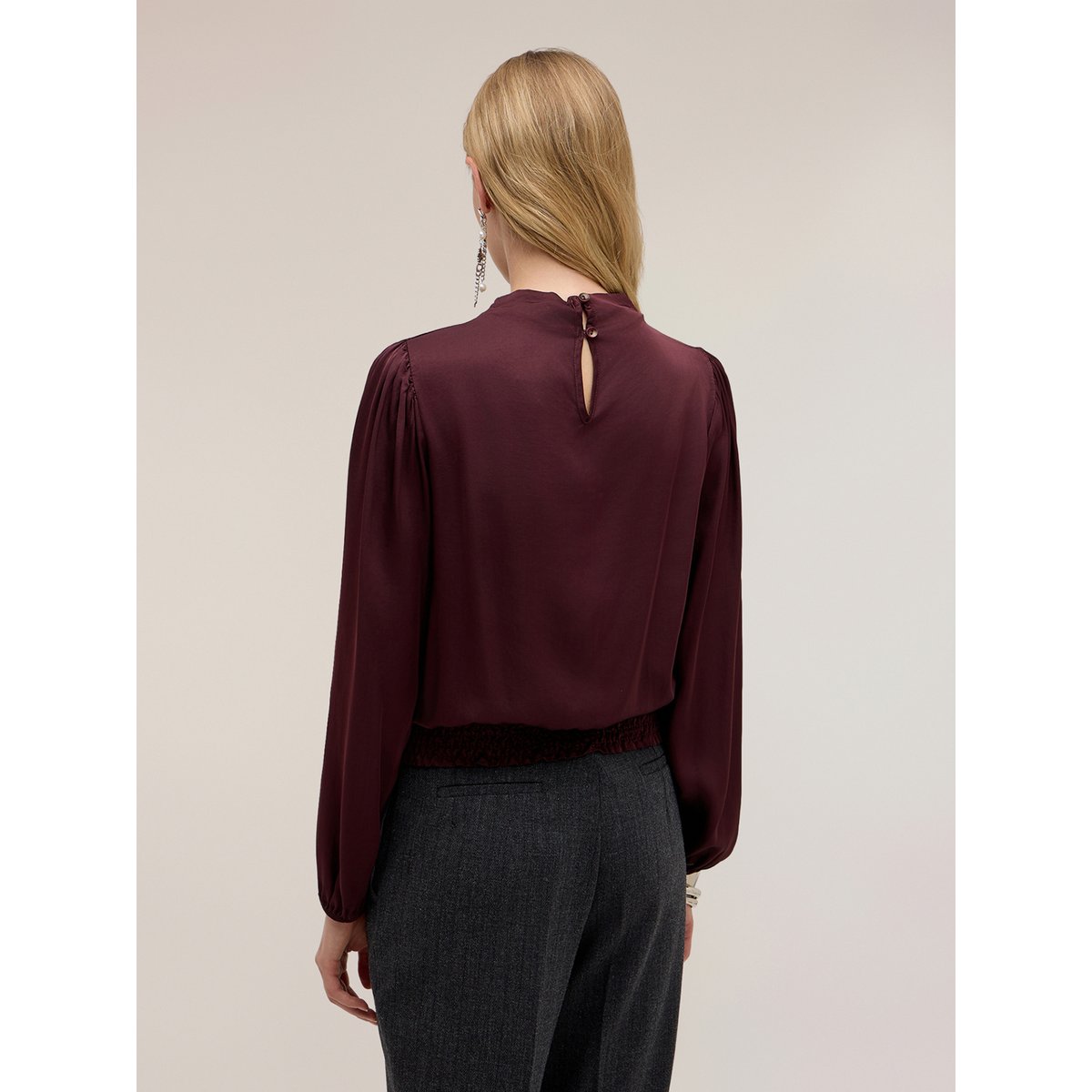Blouse The Tailoring Lab burgundy, MOTIVI