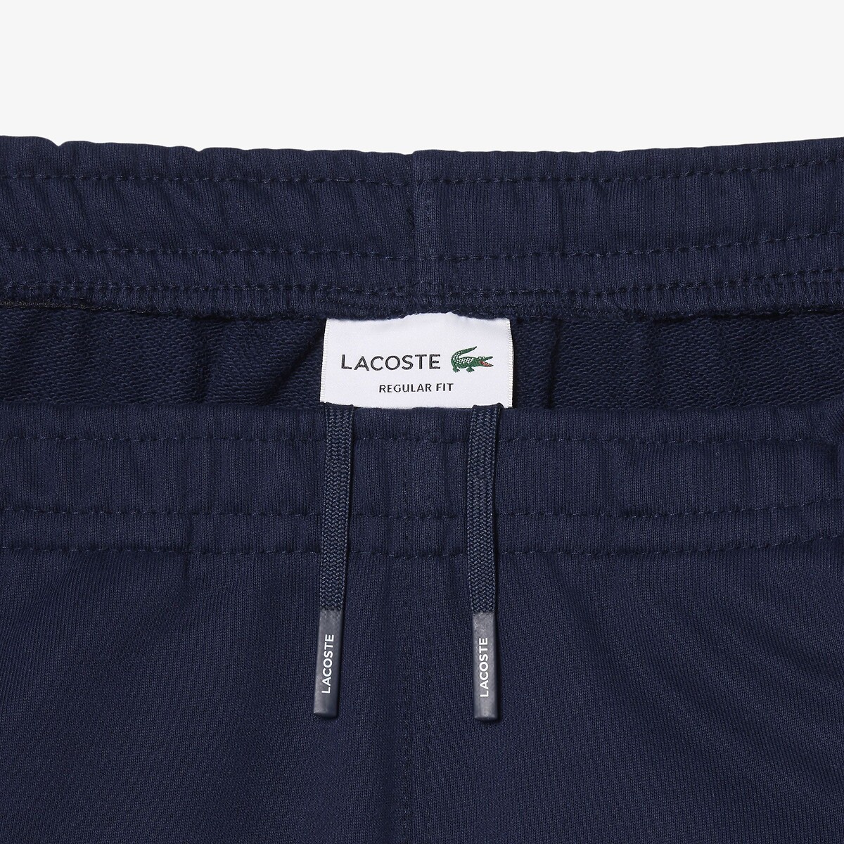 Short regular fit molleton bandes siglées bleu-166, LACOSTE