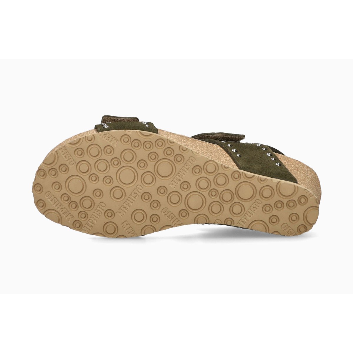 Sandales en cuir LINA vert loden 5149, MEPHISTO