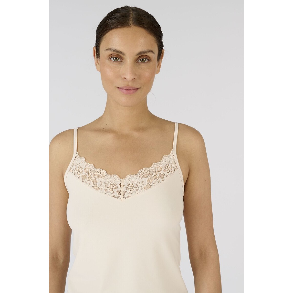 Caraco dentelle Climatyl rose sable , DAMART