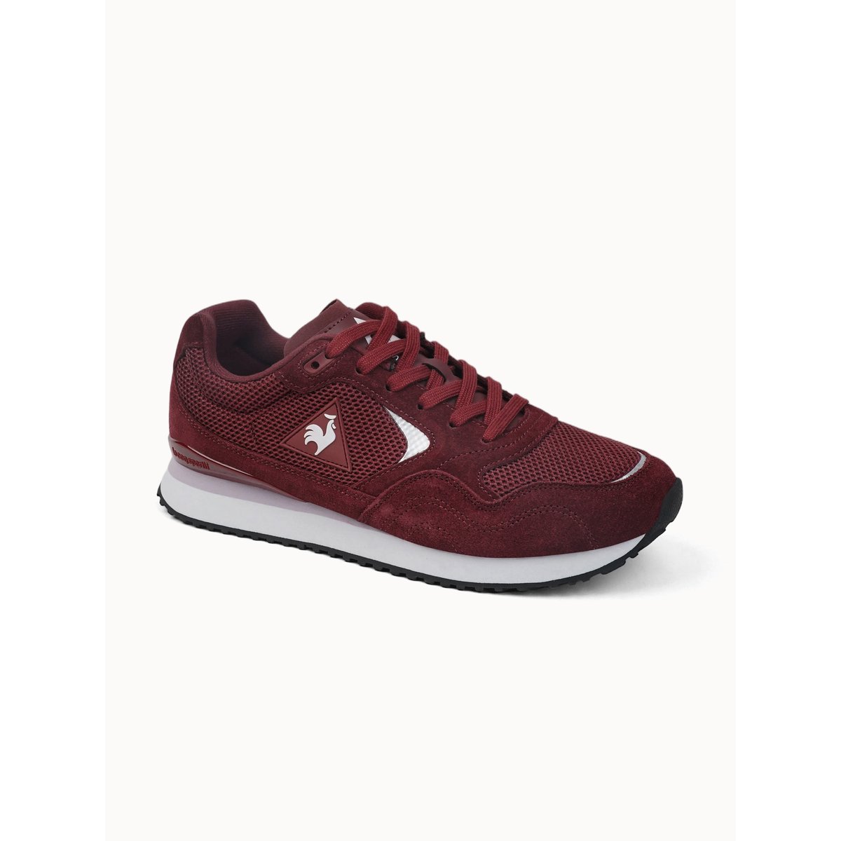 Sneakers retro-running en mesh et suede Solar hot chocolate, LE COQ SPORTIF