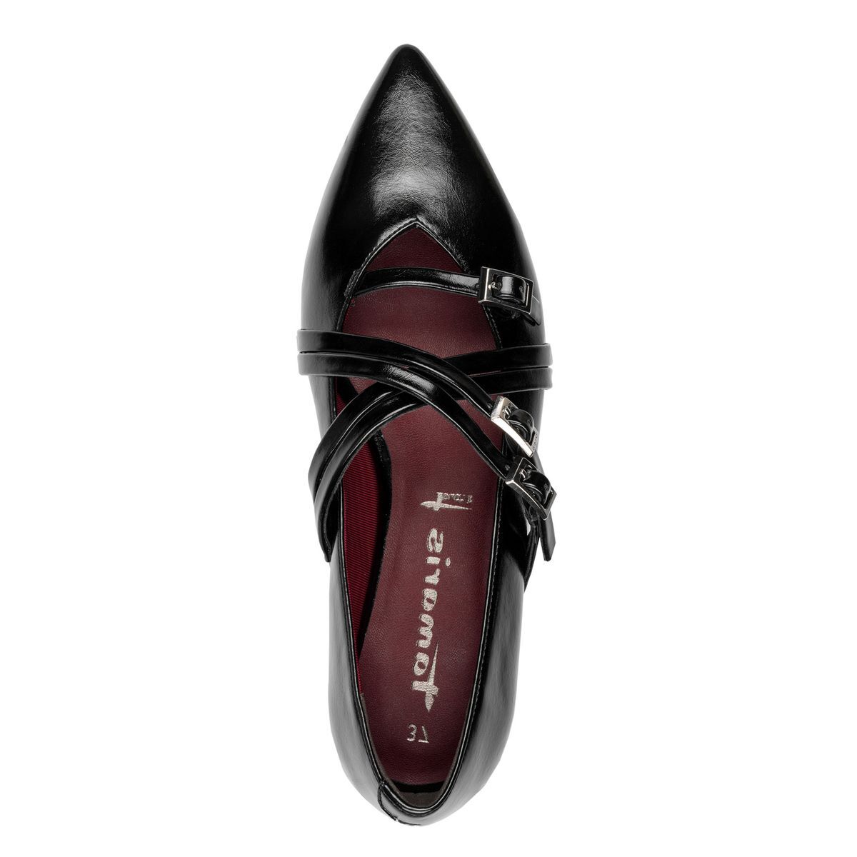 Ballerine talon bloc noir, TAMARIS