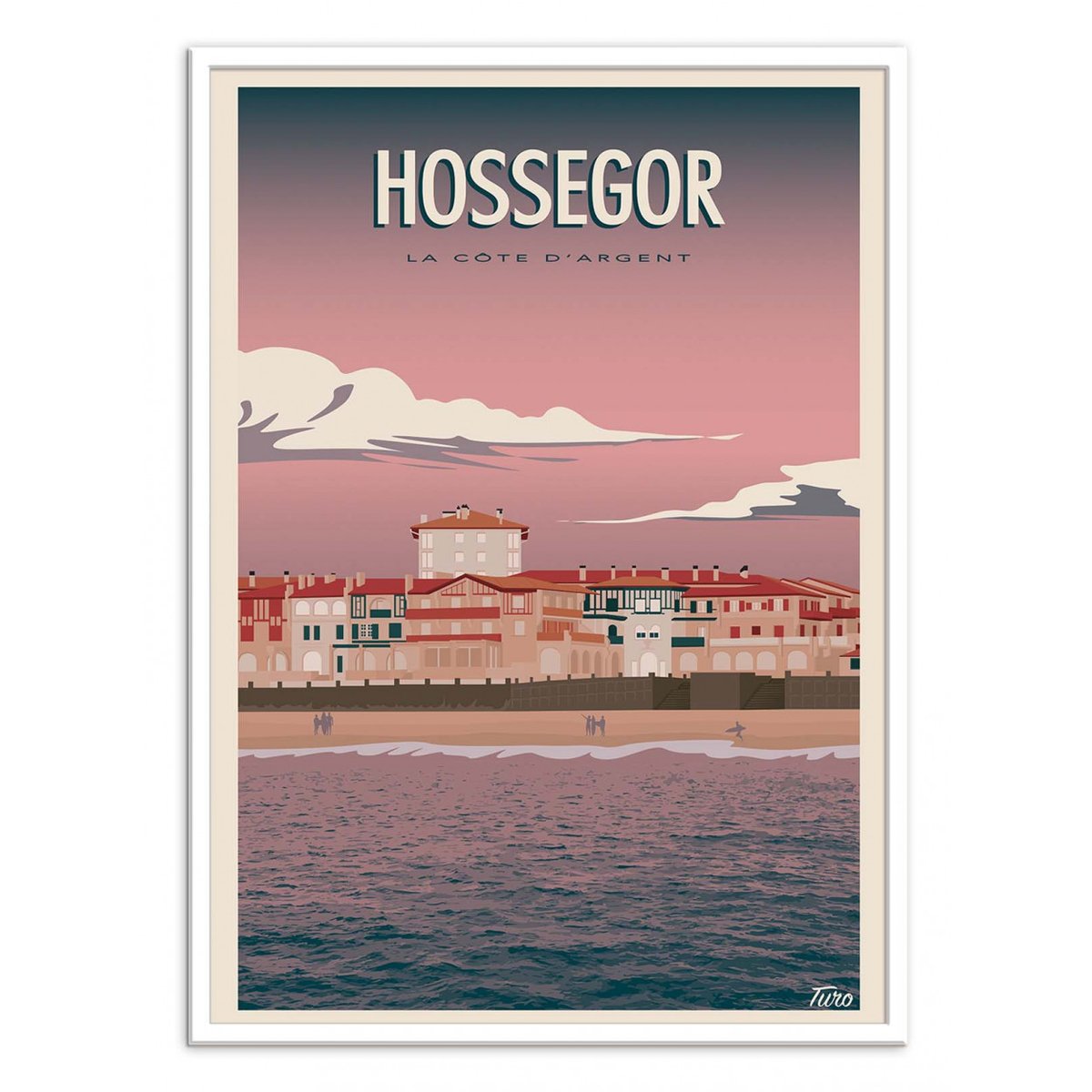 Affiche d'art - Hossegor - Turo Memories Studio affiche d'art, WALL EDITIONS