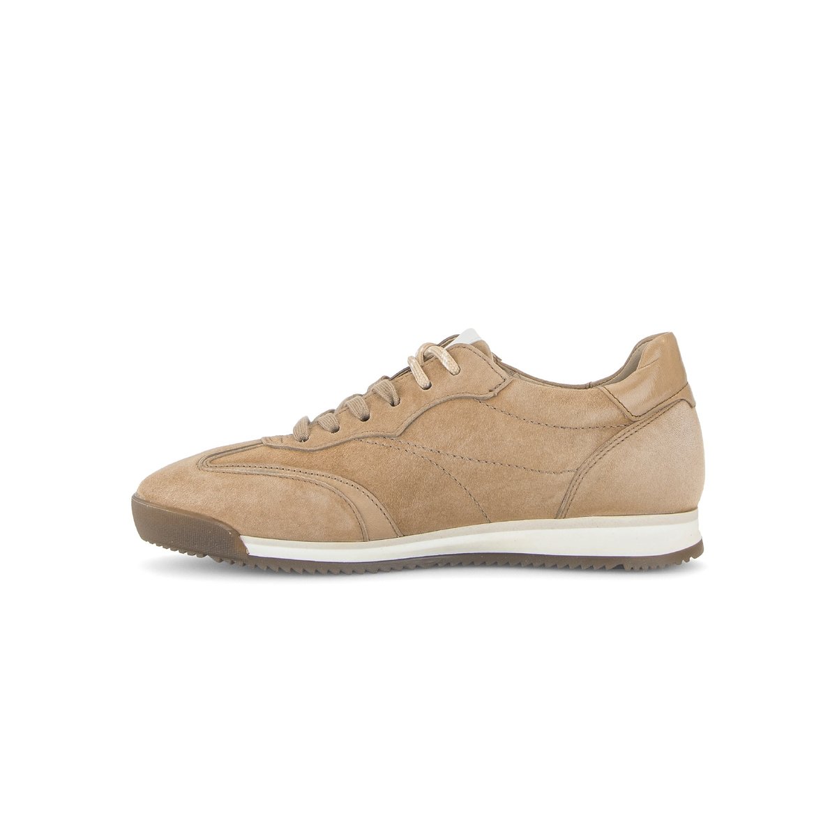 Baskets en cuir à talon compensé beige, GABOR