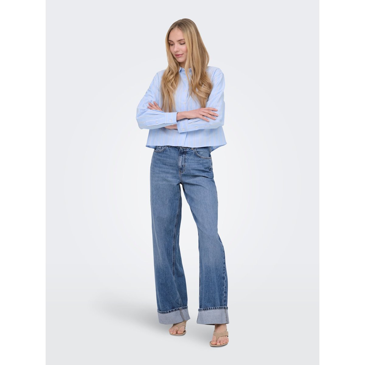 Chemise bleue - zen blue, ONLY