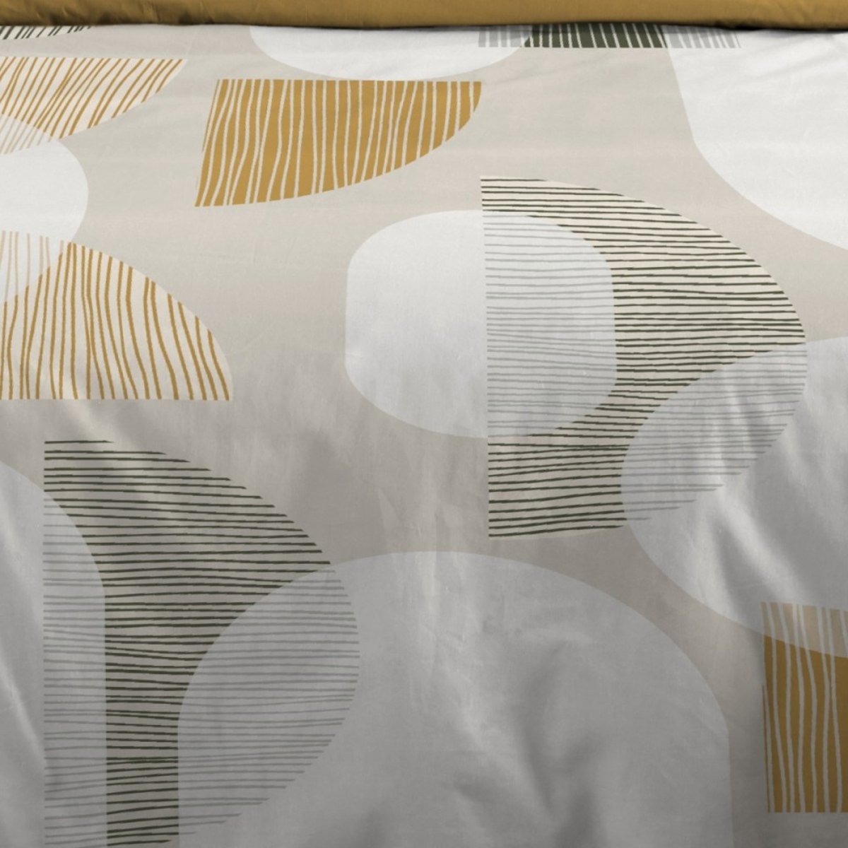 Housse De Couette 100% Coton 57 Fils + 2 Taies D'oreiller blanc, DECORATIE