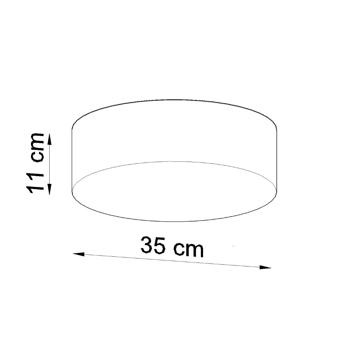Plafonnier PVC Noir E27 2 Arena noir, EDEN