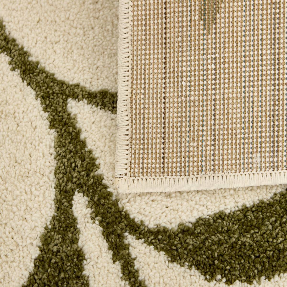 Tapis Anita rectangulaire 100x150cm damier vert, ATMOSPHERA
