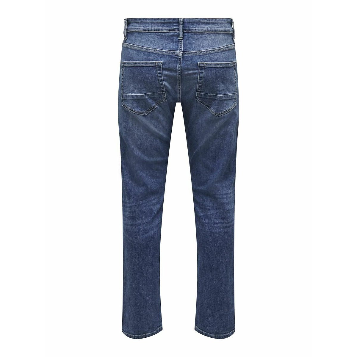 Jean droit Weft bleu moyen, ONLY & SONS