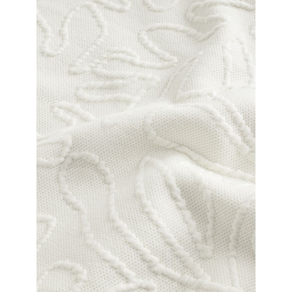 Sweat à capuche léger fleurs texturées blanc écru, NEXT