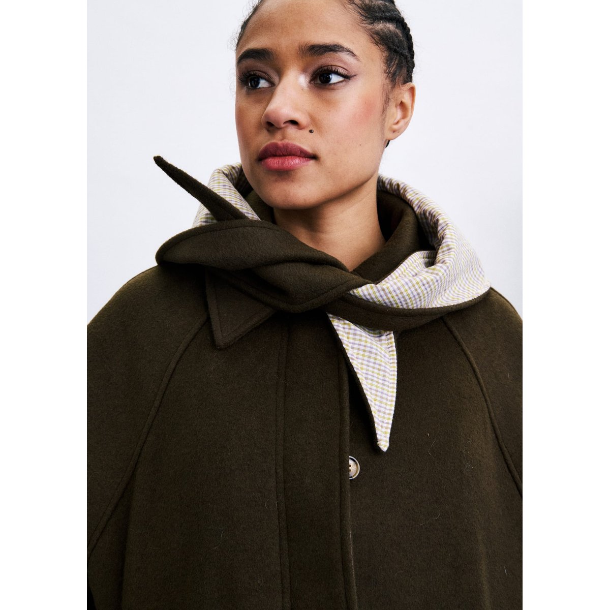 Manteau Pembroke en coton PEMBROKE vert kaki, FRNCH