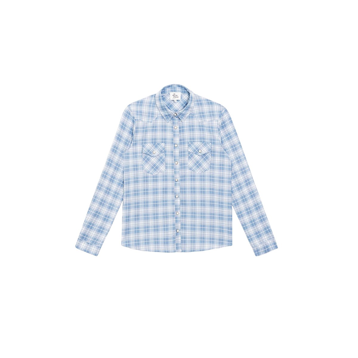 Chemise imprimé à carreaux CLAU 20-bleu, LA PETITE ETOILE