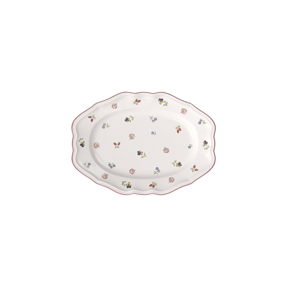Plat De Service Ovale PETITE FLEUR blanc, VILLEROY & BOCH