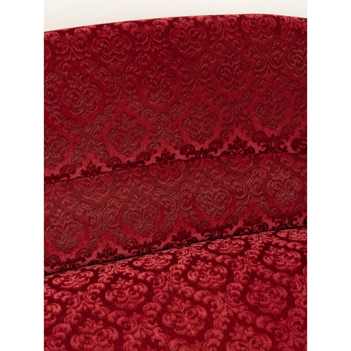 Canapé crapaud en velours rouge Jacques N°141 - Bon état rouge, DEBONGOUT