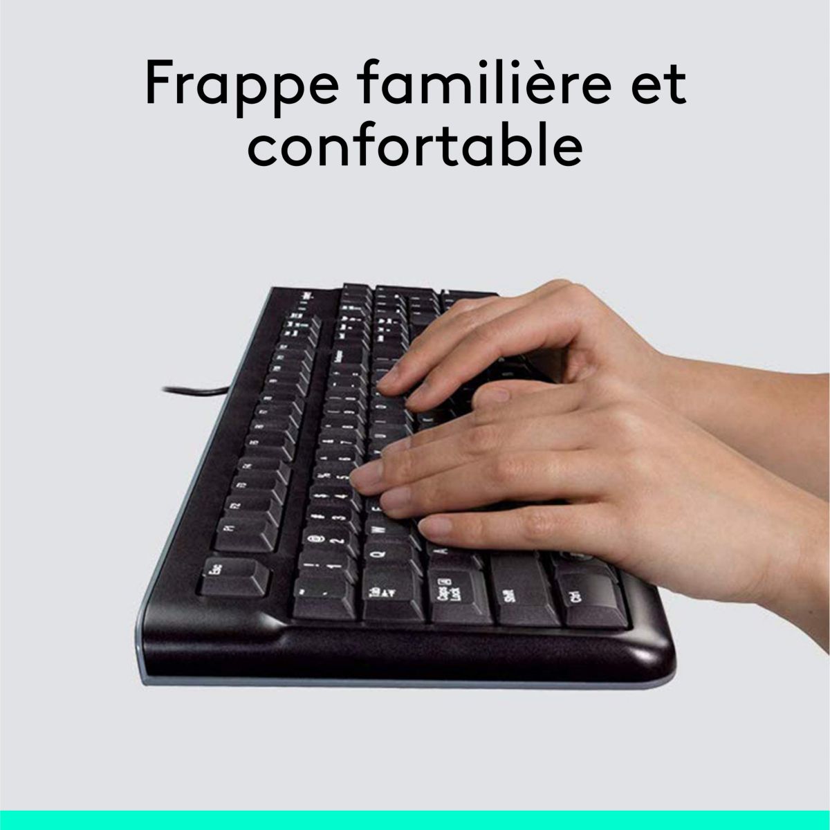 Clavier + Souris MK120 couleur unique, LOGITECH