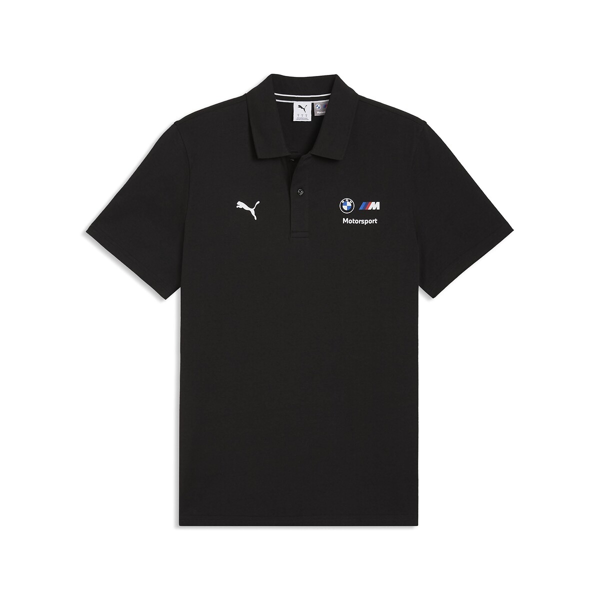 BMW Polo Shirt with Short Sleeves black, PUMA