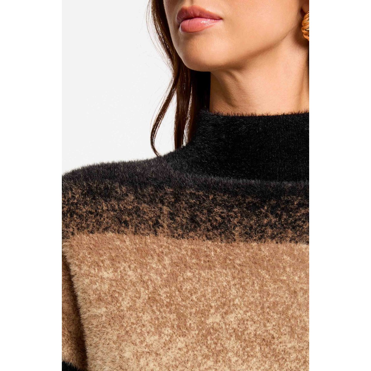 Pull col montant camel, MORGAN
