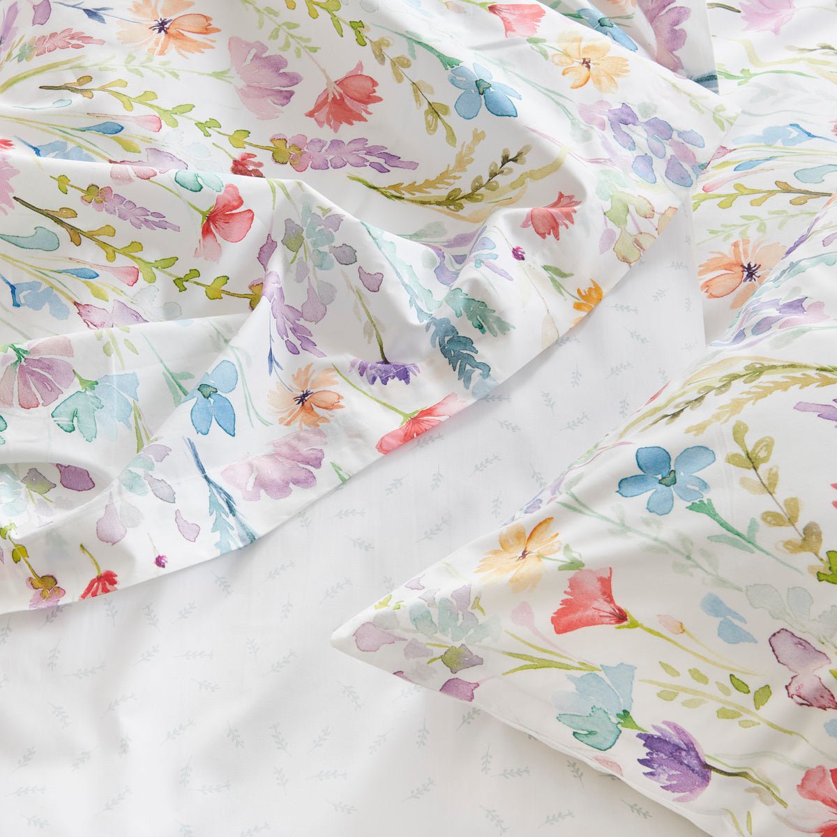 Drap Plat Percale De Coton - SOPHIE multicolore, TRADITION DES VOSGES