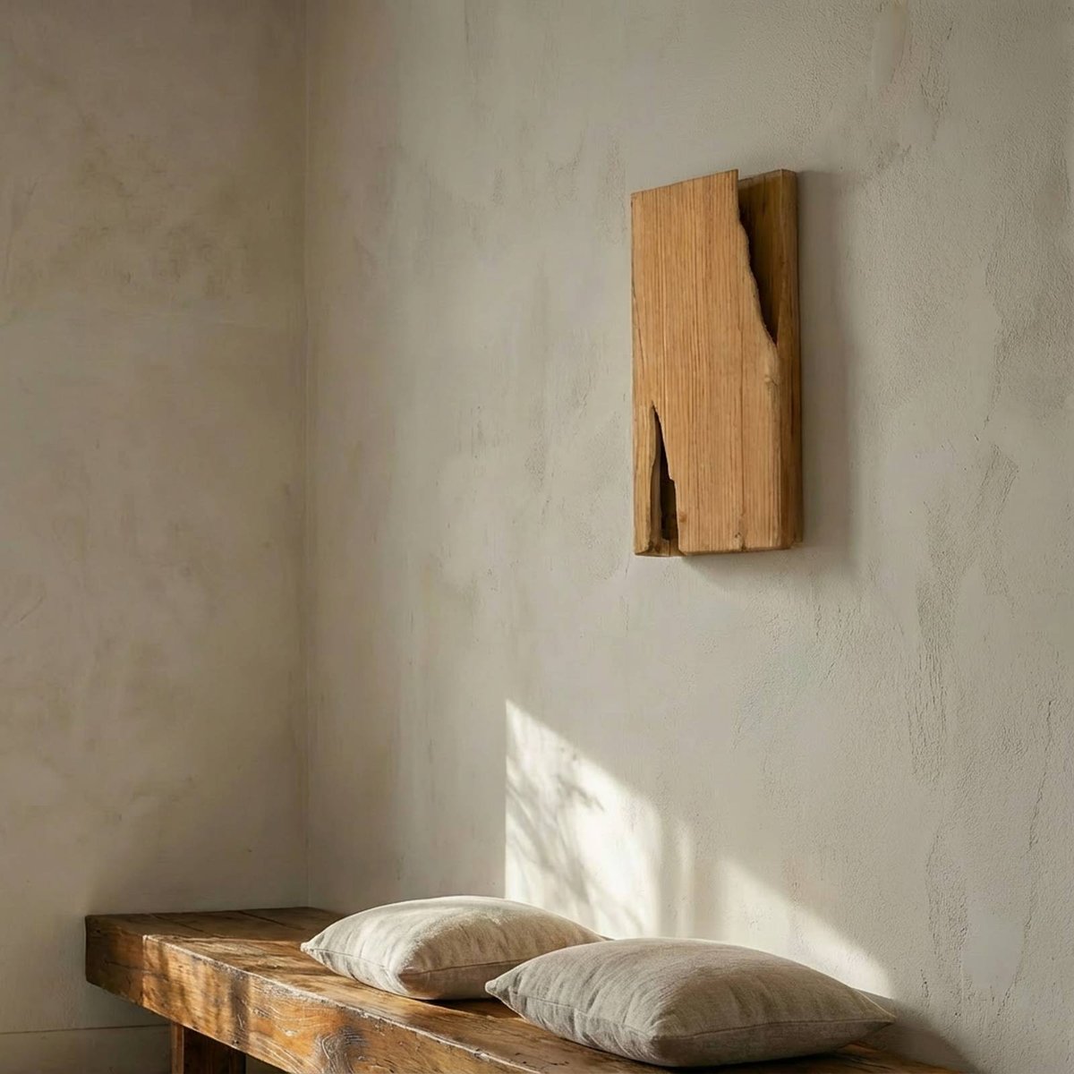 Applique en bois traditionnelle, Tarry bois clair, LUCANDE