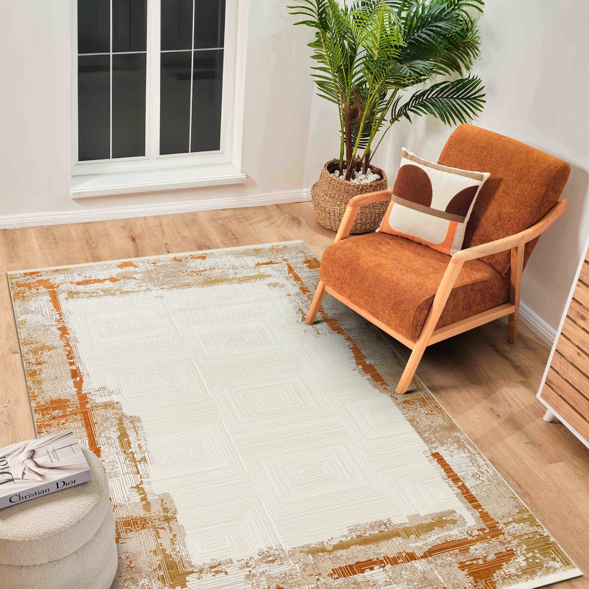 Tapis moderne abstrait /terra MIRAGE beige, terra, THE DECO FACTORY