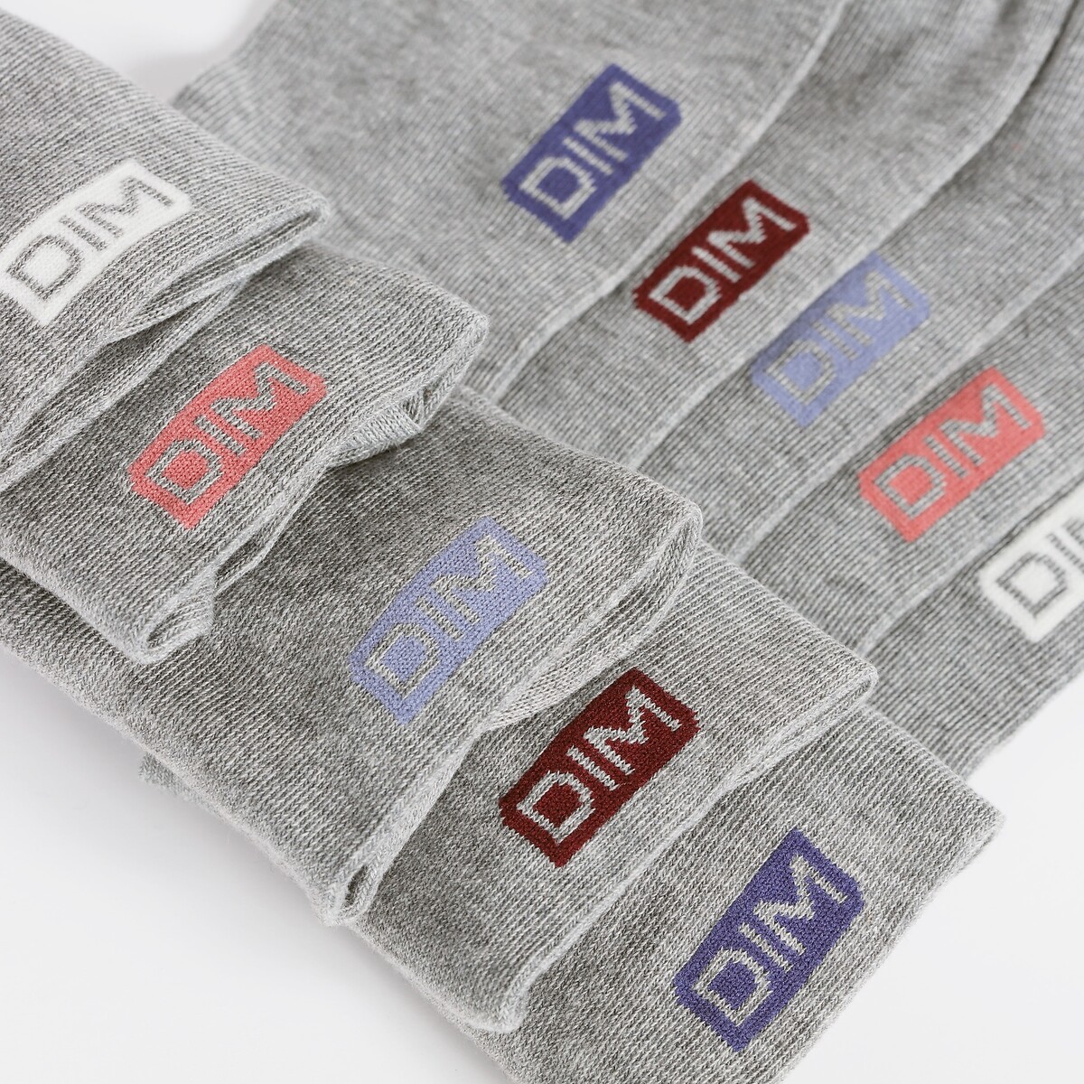 Lot de 5 Socquettes courtes gris + gris + gris + gris + gris, DIM